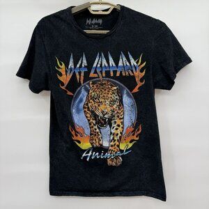 Def Leppard‎ Animal Stone Wash Shirt Unisex Concert Tour Band Rock And Roll Sz S